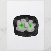 Pinwheel green circle  flower cutout personalized flyer