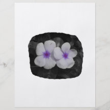 Pinwheel purple circle  flower cutout personalised flyer