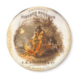 Pioneer Bourbon Vintage Fridge Magnet