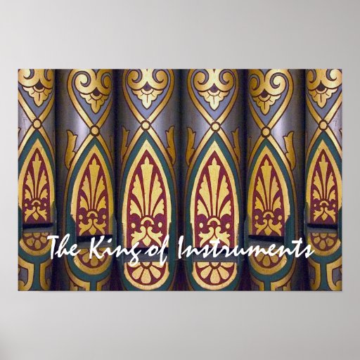 Pipe organ poster