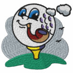 Pipe Smoking Golf Ball Embroidered Shirt embroidered shirts