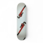 Pipe wrench tool for turning soft iron pipes skateboard decks