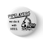 Pipelayer w/ girl sitting on pipe buttons