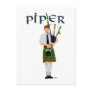 PIPER Green Plaid Postcards