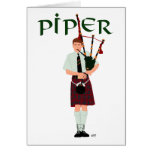 PIPER Red Plaid Greeting Card