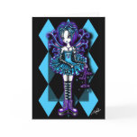 "Piper" Teal Dragonfly Fae Greeting Card