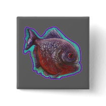Piranha Fish Pinback Button