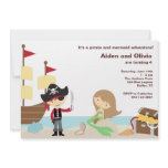 PIrate and Mermaid Invitations