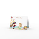 Pirate and Mermaid Thank You Note Cards