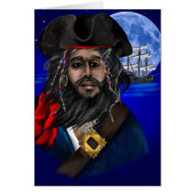 Pirate and Ship Card