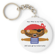 pirate, Aye, Whar be my keys , Ye'll ne'er get ... Keychain