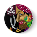 Pirate badge buttons