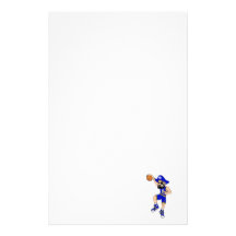 Pirate Basketball Slam Personalized Stationery