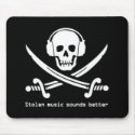 Pirate Bay - Stolen Music sounds better mouse pad mousepads