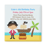 Pirate Birthday Party Invitation Magnet