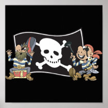 Pirate Blokes Print