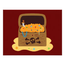 Pirate Booty Treasure Chest Announcement