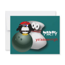Pirate Bowling Party Invitations Customisable