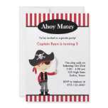 Pirate Boy BIrthday Invitations