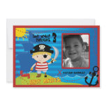 Pirate Boy Birthday Party Invitation, Ahoy Mateys!