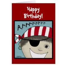 Pirate Boy Rrrrrr Greeting Cards