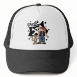 Pirate Boy with  Monkey Trucker Hat