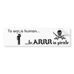 Pirate Bumper Sticker bumper stickers