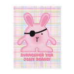 Pirate Bunny Postcard