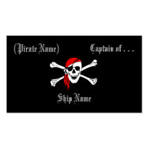 Pirate Business/Profile Card Business Card Templates