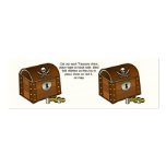 Pirate Chest Game Pieces business cards