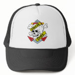 Pirate Chick Skull Trucker Hat