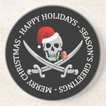 Pirate Christmas coaster