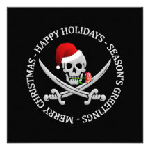 Pirate Christmas invitation - customize