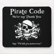 Pirate Code: Thank You Mousepads