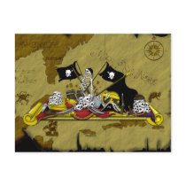 "PIRATE CONTEST" POSTCARD