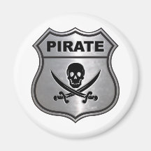 Pirate Crest Refrigerator Magnets