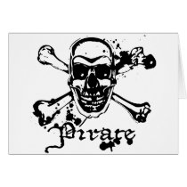 Pirate Cross Bones Cards