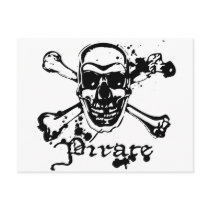 Pirate Cross Bones Postcards