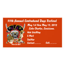 Pirate Days Lake Charles, Louisiana. 30 Colours Customized Photo Card
