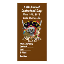 Pirate Days Lake Charles, Louisiana. 30 Colours Personalised Photo Card