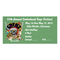 Pirate Days Lake Charles, Louisiana. 30 Colours Custom Photo Card