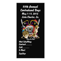 Pirate Days Lake Charles, Louisiana. 30 Colours Photo Card Template