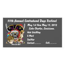Pirate Days Lake Charles, Louisiana. 30 Colours Personalized Photo Card