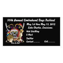 Pirate Days Lake Charles, Louisiana. 30 Colours Personalized Photo Card