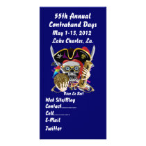Pirate Days Lake Charles, Louisiana. 30 Colours Photo Card Template