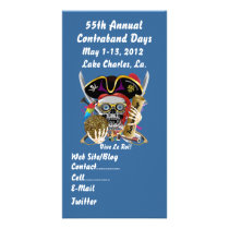 Pirate Days Lake Charles, Louisiana. 30 Colours Photo Card Template
