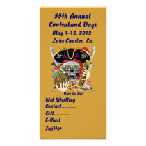Pirate Days Lake Charles, Louisiana. 30 Colours Photo Card Template