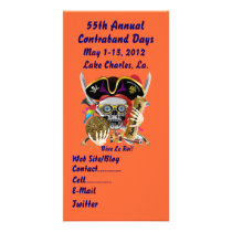 Pirate Days Lake Charles, Louisiana. 30 Colours Personalised Photo Card
