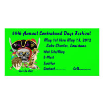 Pirate Days Lake Charles, Louisiana. 30 Colours Customised Photo Card