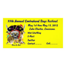 Pirate Days Lake Charles, Louisiana. 30 Colours Personalized Photo Card